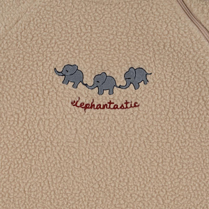 Комбинезон флисовый для новорожденных Konges Slojd "Safa Elephant", бежевый